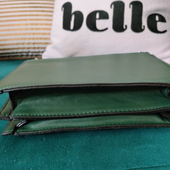 Teal Faux Suede Stud Sling Bag - Picture 6 of 16